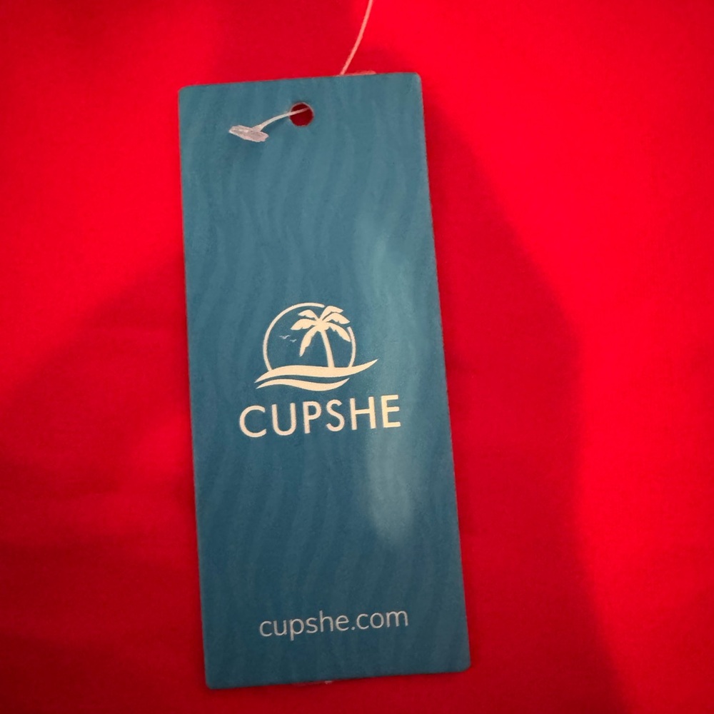 CUPSHE Red One-Piece Swimsuit NWT - Picture 5 of 9